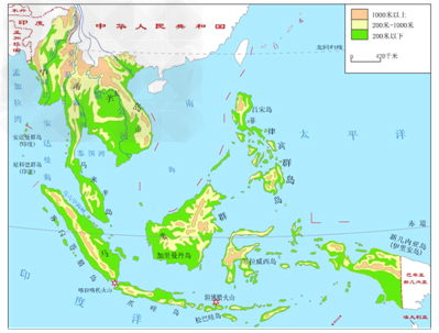 读"东南亚地区图",回答:(1)从地图上看出,东南来主要